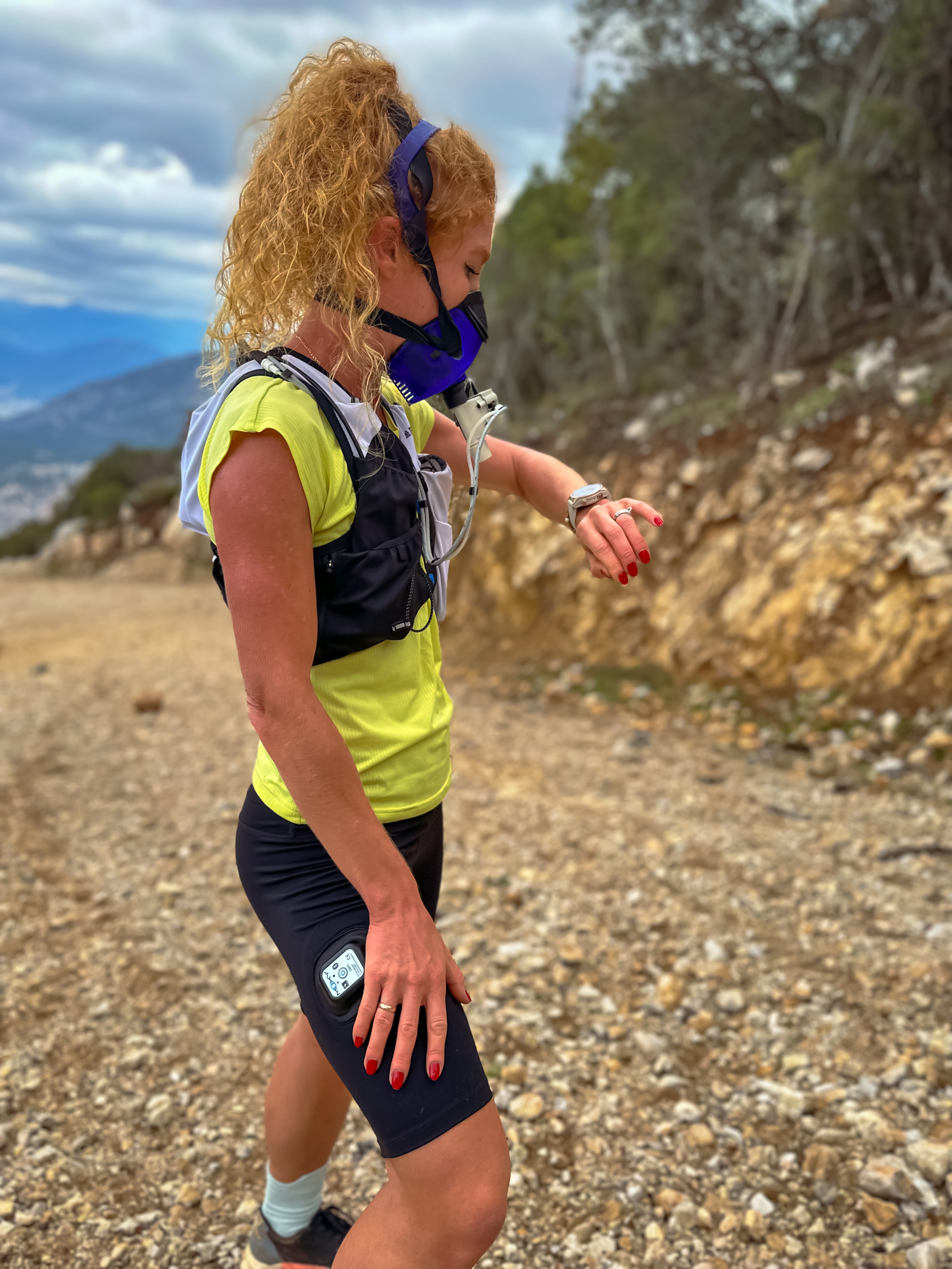 График изменения SmO2 во время нагрузки